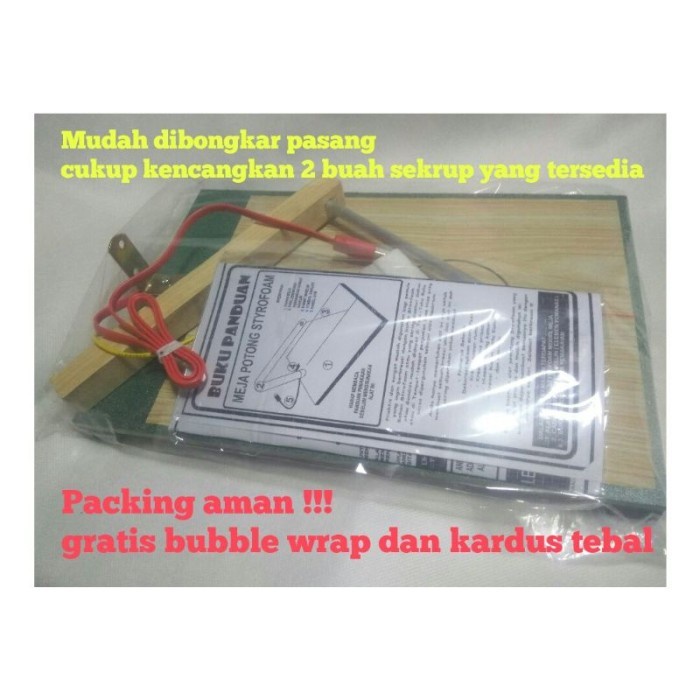 

Terlaris Cutting Dijual Styrofoam Cutter/Alat Potong Styrofoam Bentuk Meja 20X30Cm