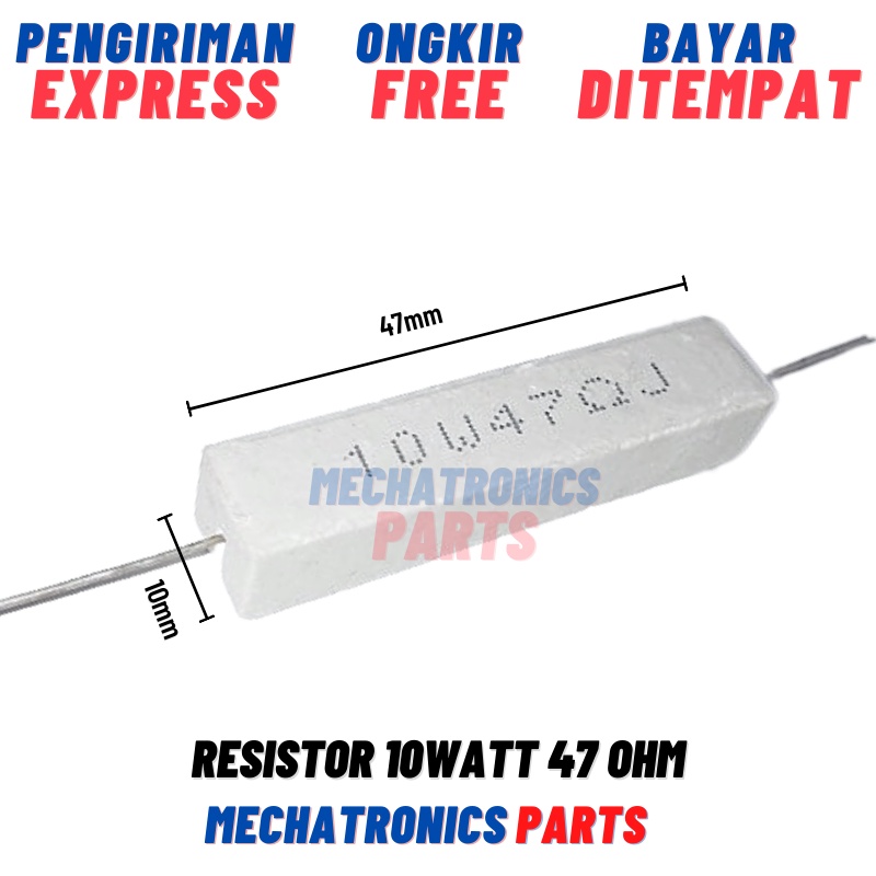 [PAS-9555] RESISTOR 10WATT 47OHM