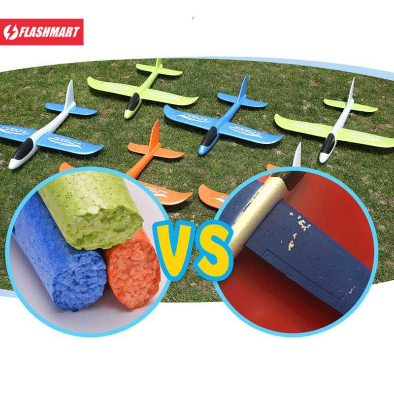 Flashmart Mainan Pesawat DIY Hand Throw Foam Aeroplane Flying Glider - TY0310