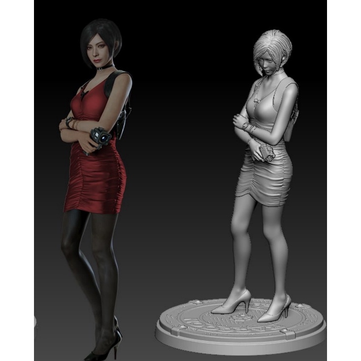 Miniature Figure RESIDENT EVIL Ada Wong 1/64 HO diorama