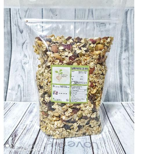 

❃ SUPER MUESLI 500gr - Rolled Oat, Almond, Cranberry, Cashew, Pumpkin Seed, Sunflower Seed, Flaxseed ☇