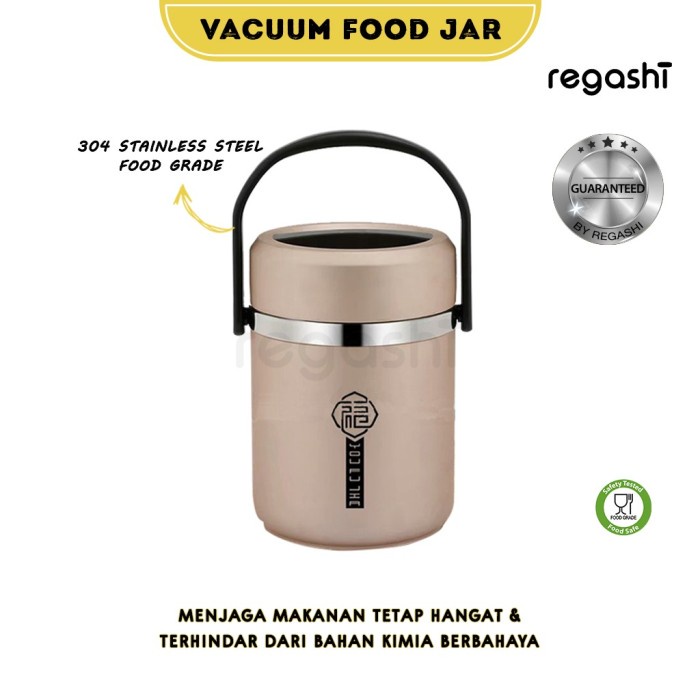 Rantang Rantang Vakum Makanan Vacuum Food Jar Stainless Steel 304