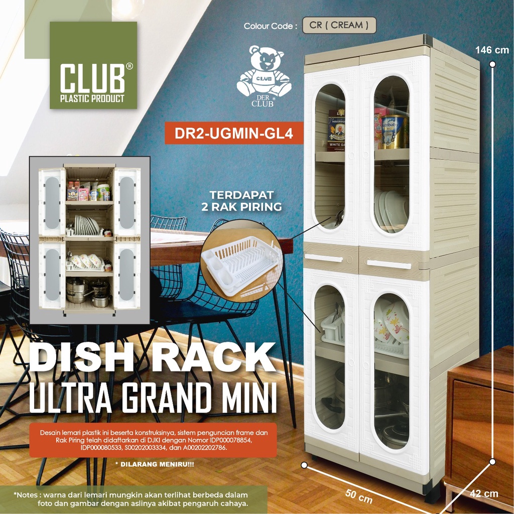 rak piring plastik/rak piring club/ultra grand mini