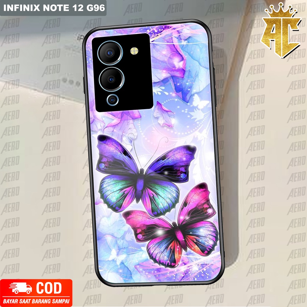 Case INFINIX NOTE 12 G96  - Casing INFINIX NOTE 12 G96 Terbaru 2022 AERO STORE [ BUTTERFLY ] Silikon
