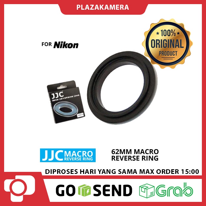 JJC Macro Reverse Ring for Nikon 62mm Adapter Lensa