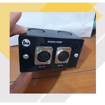 Converter Panel Box Mic Konektor TOA KREZT Tanam Tempel Tembok - New Produk