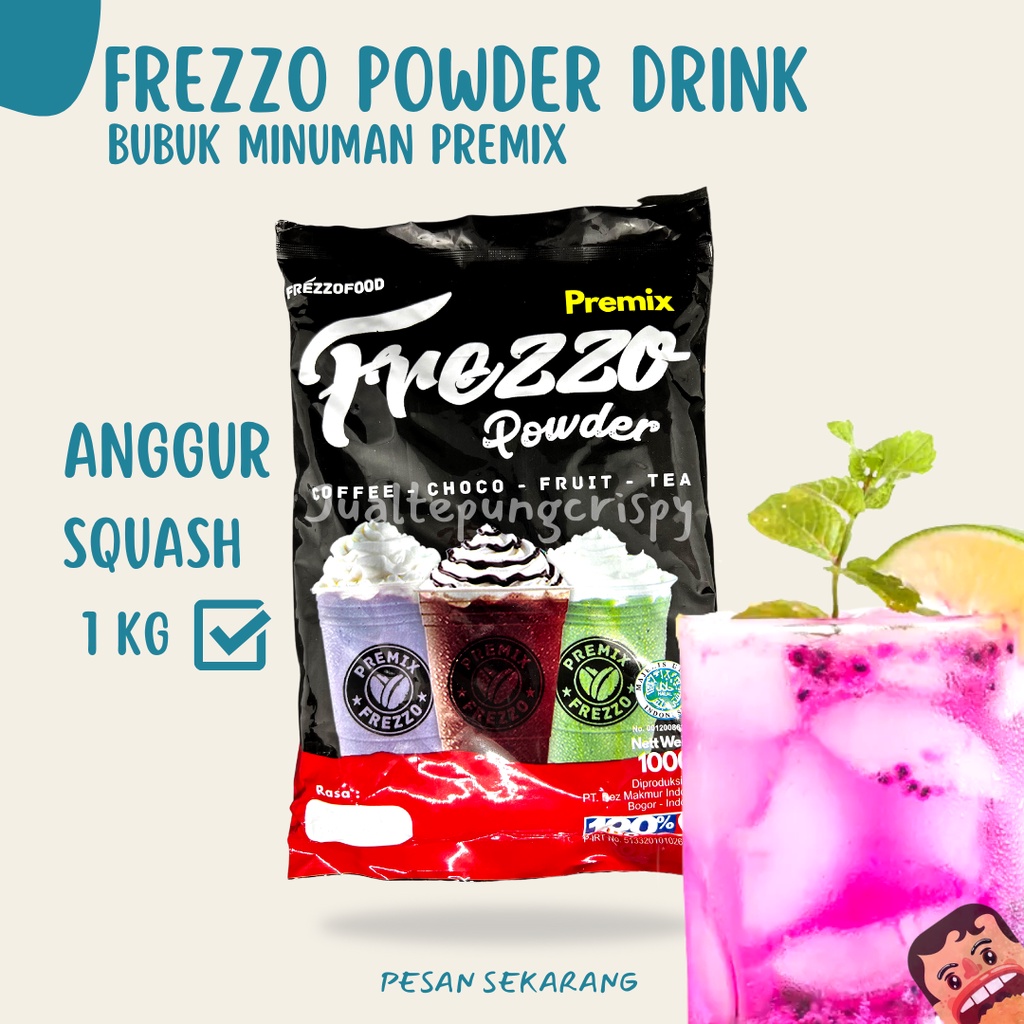 Frezzo Bubuk Minuman Rasa Anggur Squash / Anggur Squash Powder Drink 1 Kg