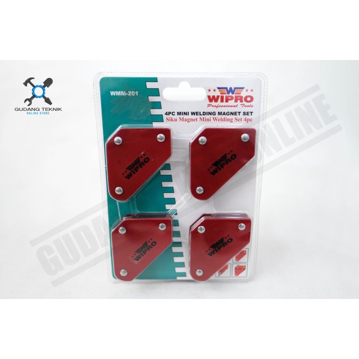 Siku Magnet Mini Welding 2&quot; SET isi 4 Pcs WMM-201 WIPRO / Welding Magnet Ukuran 2 Inch SET 4Pcs WMM 201 WIPRO