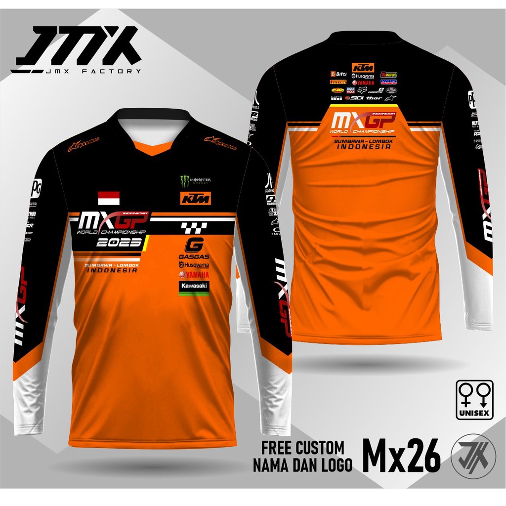 jersey mxgp 2023 jersey motocross trail trabas enduro grasstrack kaos mxgp lengan panjang