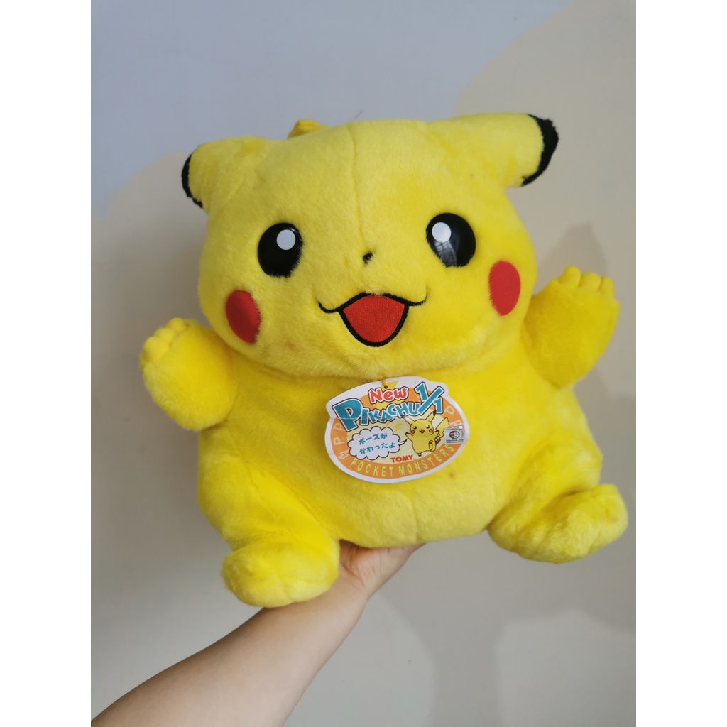 Boneka Rare Pokemon Jumbo Original Tomy Plush Stuffed Toy NEW Pikachu 1/1