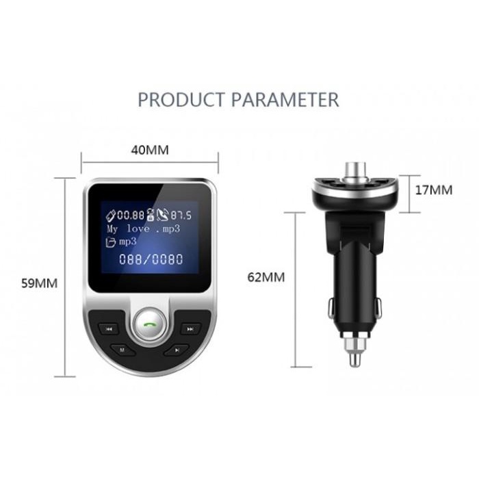 BT39 Car Bluetooth V4.1 MP3 Music Player Car Kit FM Transmitter