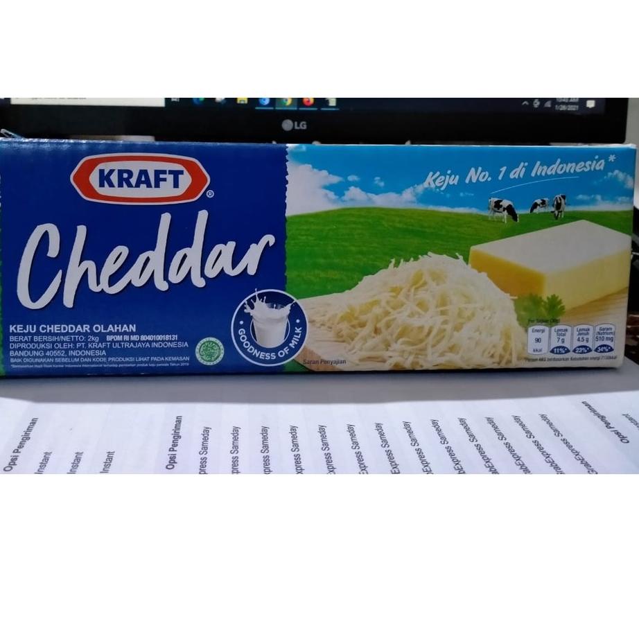 

Harga Promo Keju Cheddar Kraft 2kg - Keju Kraft