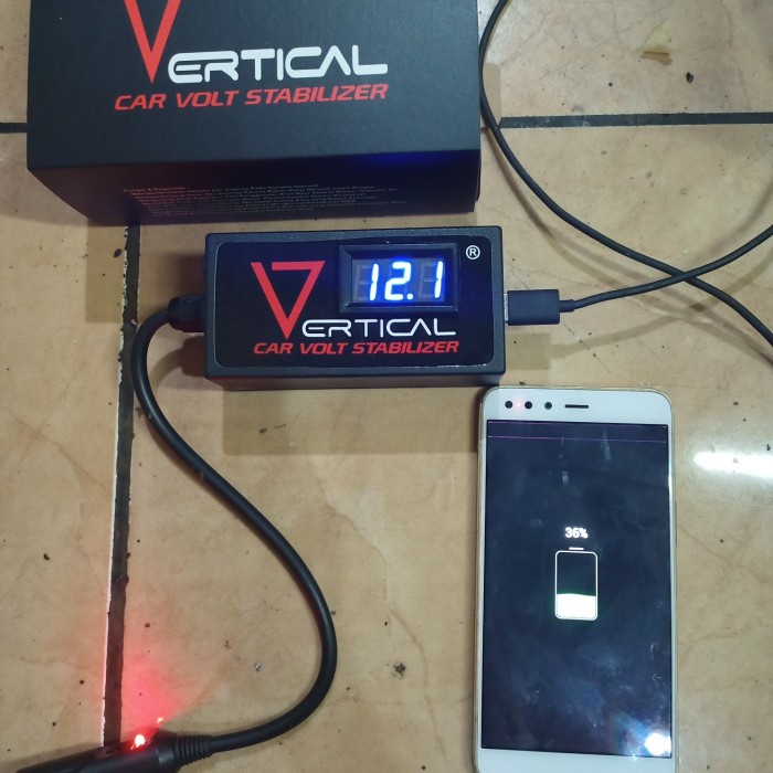 VOLT STABILIZER AKI MOBIL DENGAN SOKET LIGHTER ORIGINAL BEST QUALITY