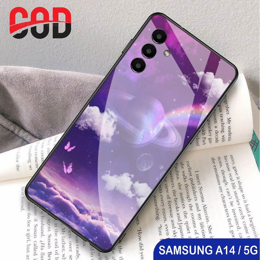 [G57] CASE SAMSUNG A14 5G - SOFTCASE GLASS KACA SAMSUNG A14 5G - SOFTCASE KACA SAMSUNG A14 5G