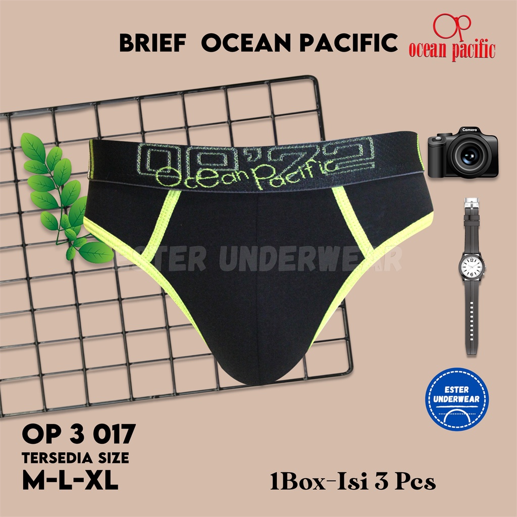 Celana Dalam Pria OCEAN PACIFIC OP 017 ISI 3PCS