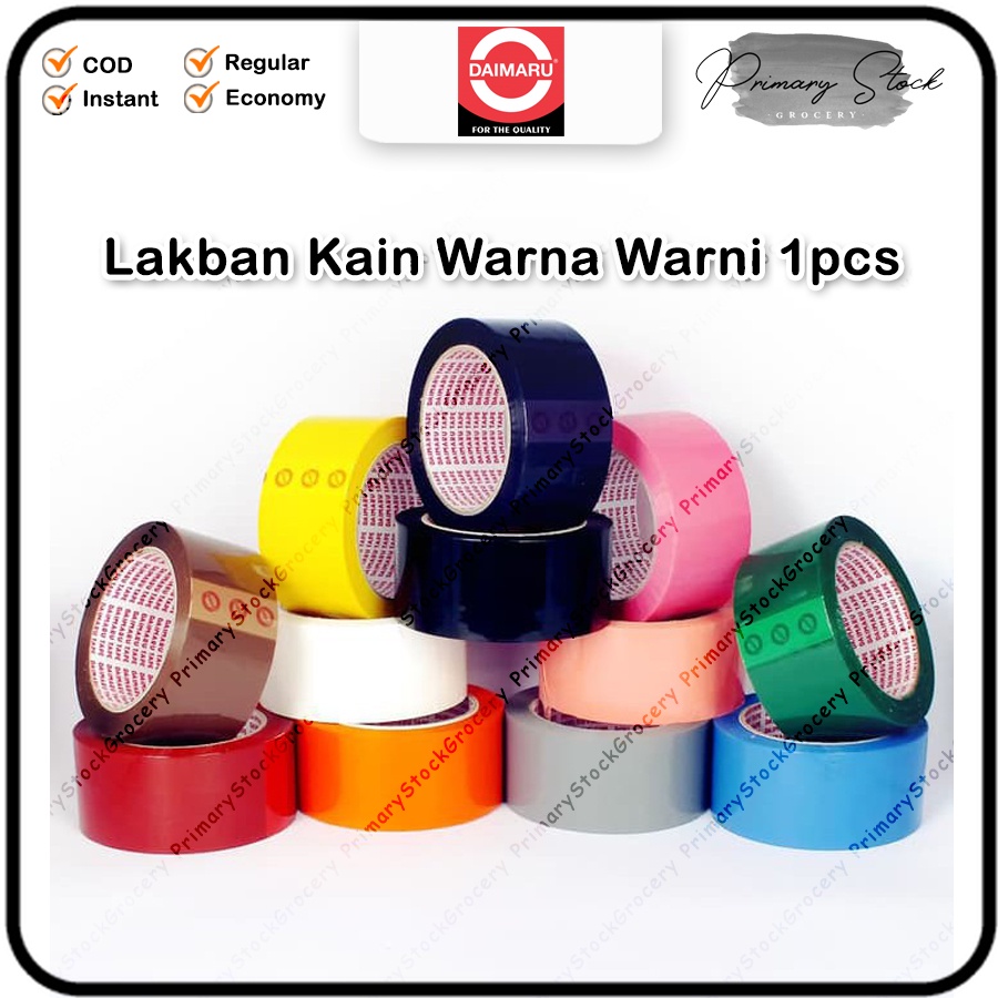 

Daimaru Tape Warna Merah Lakban Kain Kuning Isolasi Hijau Biru 48 mm 2 inch