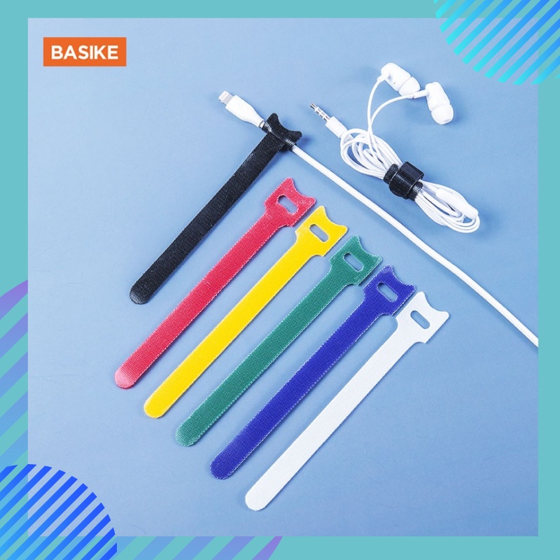 Kabel Ties Floveme Perekat Velcro Pengikat Charger HP Tali Velkro Mini banyak warna