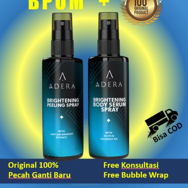 ✨STAR✨ ADERA BRIGHTENING BODY SERUM SPRAY GARANSI UANG KEMBALI 2X LIPAT gas 