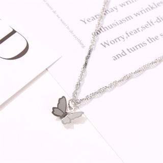 ~ PIYOSHI08 ~ Kalung Gelang Kupu-Kupu Aksesoris Clavicle Butterfly Gaya Korea Untuk Wanita AF44