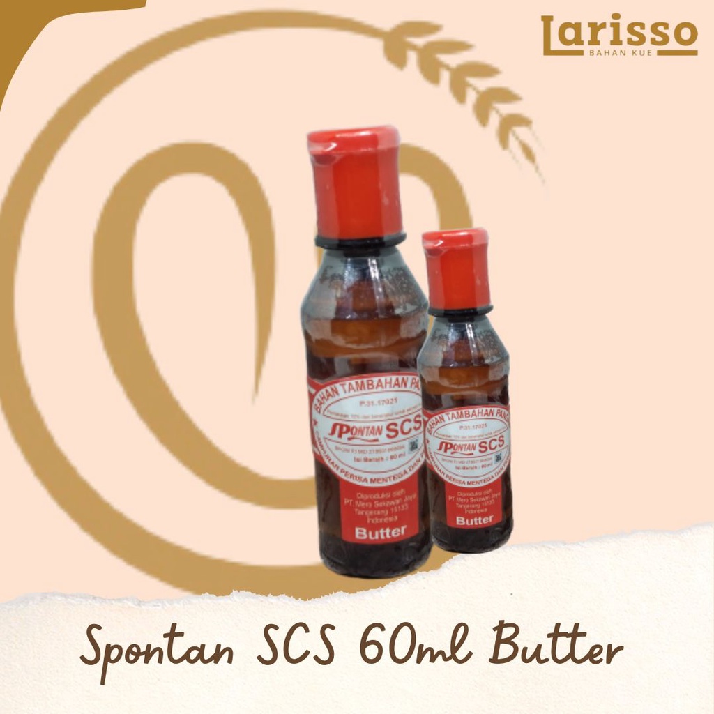 

SPONTAN SCS 60ML BUTTER Bahan Tambahan Pangan Campuran Mentega dan Pewarna