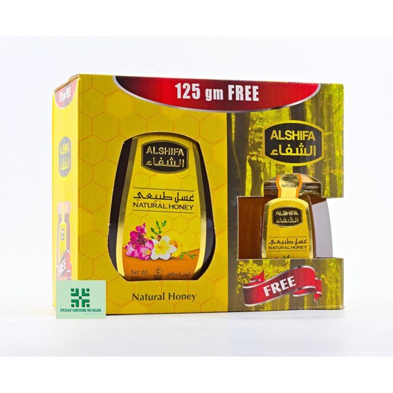 Madu Al Shifa 500gr Free 125gr / Alshifa 500 gr Free 125 gr Natural Honey