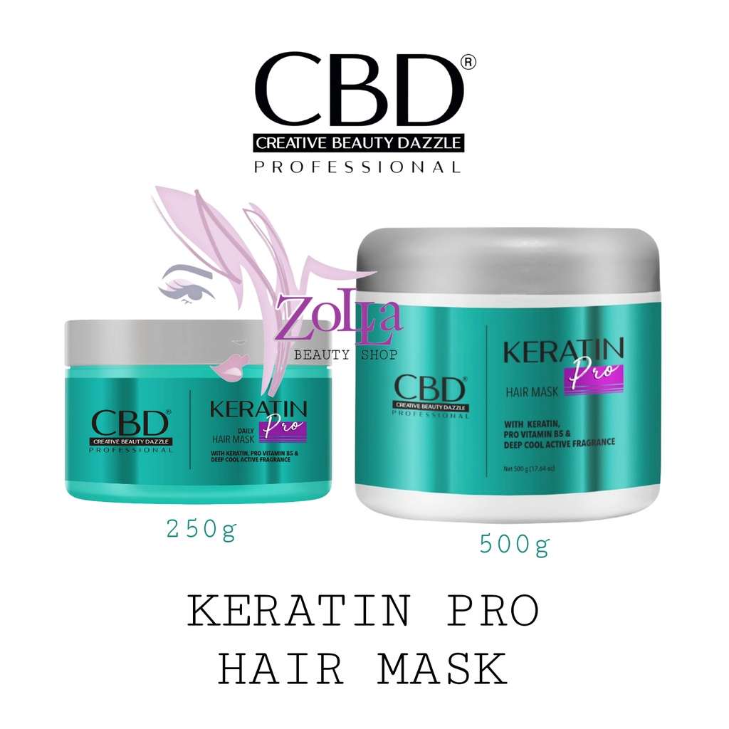 CBD KERATIN PRO HAIR MASK 250g 500g - BPOM - MASKER RAMBUT CBD MURAH