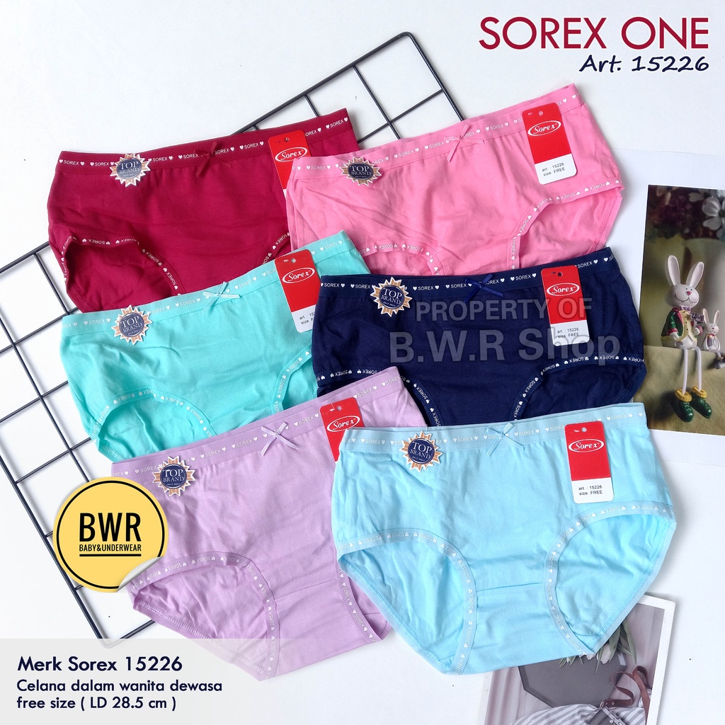 CD Sorex 15226 Free SIze / Celana Dalam Wanita Pita Cantik Colourful - Bwr