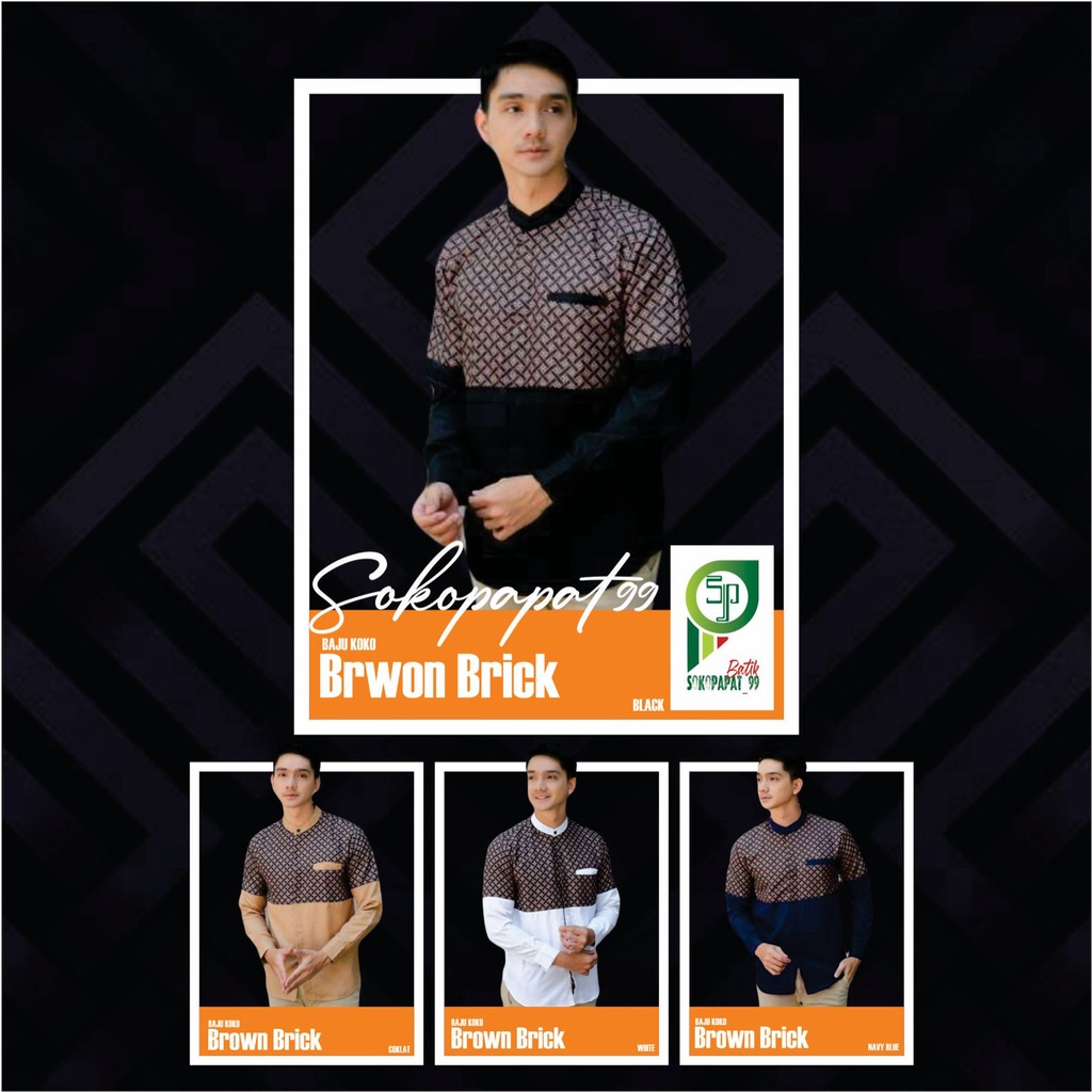 Baju koko pria dewasa baju koko pria lengan panjang terbaru best seller