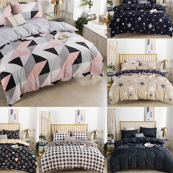 ○ BIG SALE  Kado Pernikahan Sarung Selimut/BedCover Katun Import Sarung BedCover Hilton Cocok Untuk 