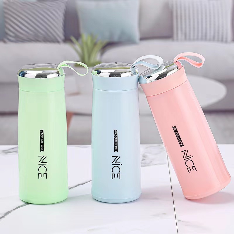 OVERFLOWS.ID BOTOL MINUM KACA BOTOL MINUM ANAK KARAKTER LUCU TUMBLER TERMOS IMPORT VACUMM FLASK NICE 400ML BPA FREE