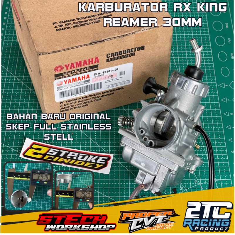 KARBURATOR ORIGINAL RX KING REAMER 30 SKEP FULL STAINLES SKEP STENLIS RX KING KARBU RX KING RIMER