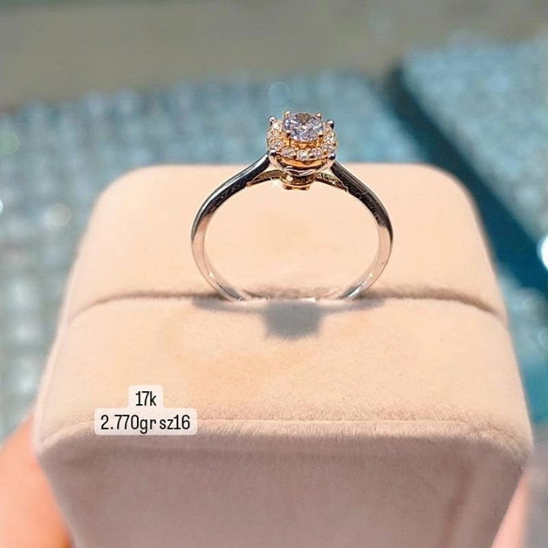 cincin emas putih 17k