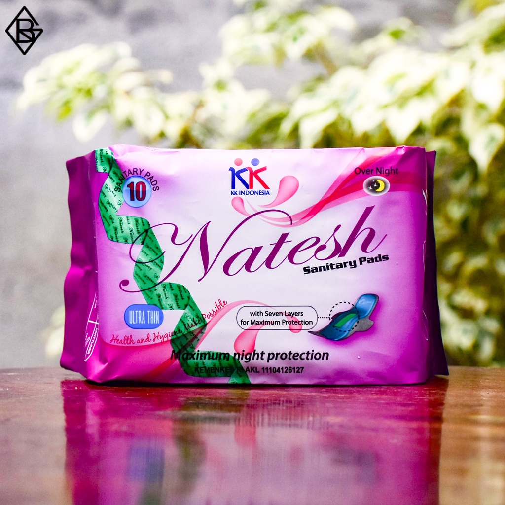 Natesh Ultrathin Over Night Sanitary Pads | Night Use KK Indonesia | Original Natesh