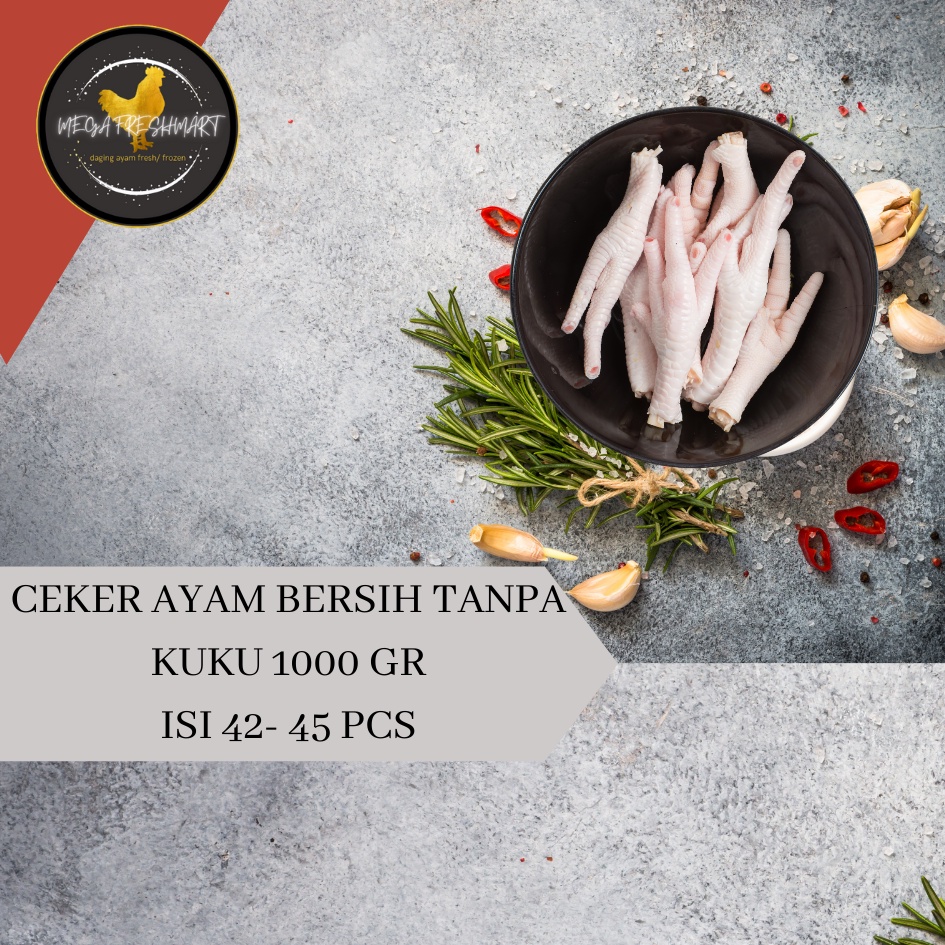 

debo ceker ayam 1 kg fresh tanpa kuku dan kulit ko