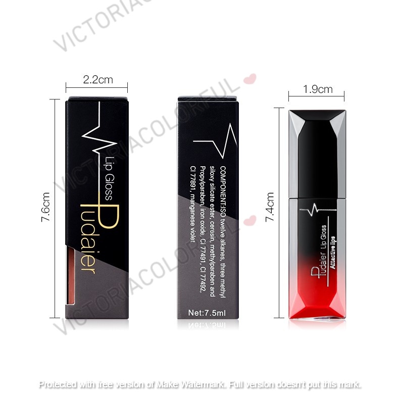 Pudaier lipstick cair tahan lama