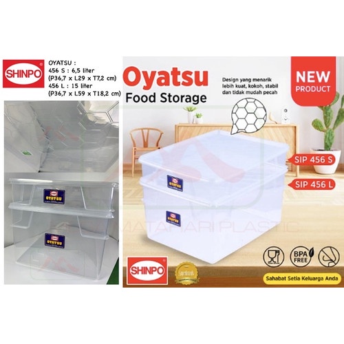 SHINPO TEMPAT BOX DONAT OYATSU SHINPO  SIP 456 L / SHIP 456 S