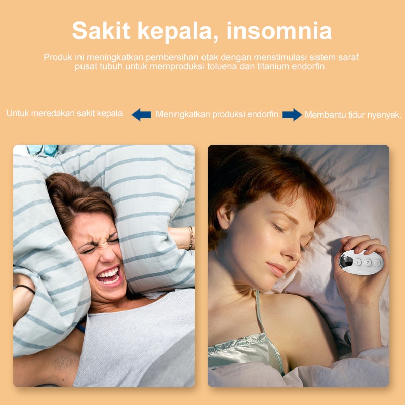 AmazeFan Alat Bantu Tidur dengan Stimulasi Listrik Lembut pada Saraf Tangan untuk Menimbulkan Efek Hipnosis pada Otak, Membuat Tubuh Lebih Nyaman dan Rileks, dan Meningkatkan Kemampuan Tidur, Dapat Menyembuhkan Masalah Insomnia