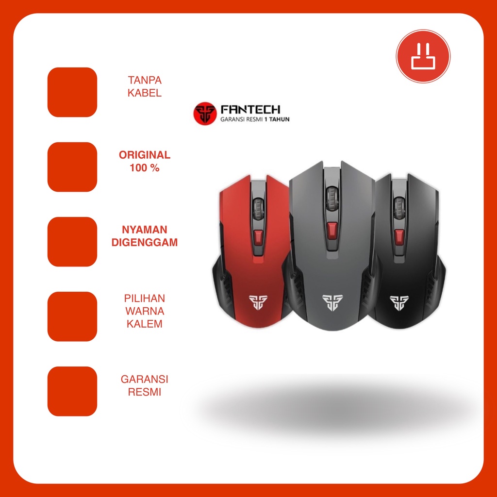 Mouse Gaming Wireless Fantech RAIGOR II WG10 Wireless Gaming Mouse/Mouse tanpa kabel