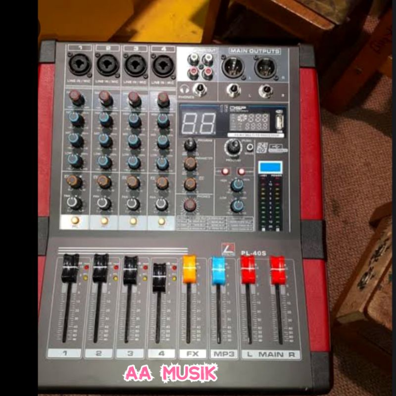 POWER AMPLIFIER PASLINE PL40S ORIGINAL 4 CHANNEL PL 40 S