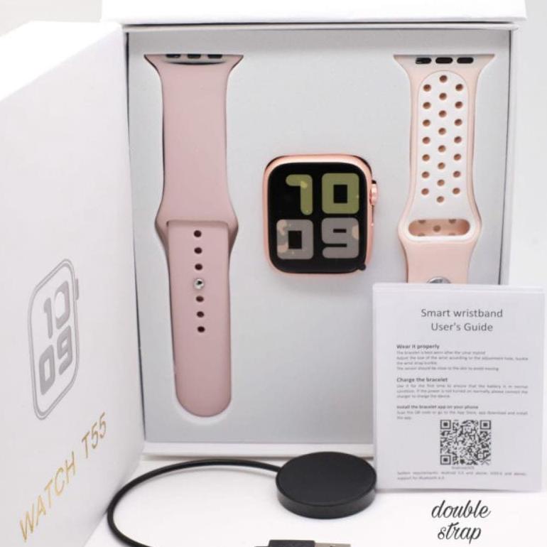 PALING DIMINATI Smartwatch T/T+/T55 Bluetooth  Layar Sentuh Jam Olahraga Type T-55