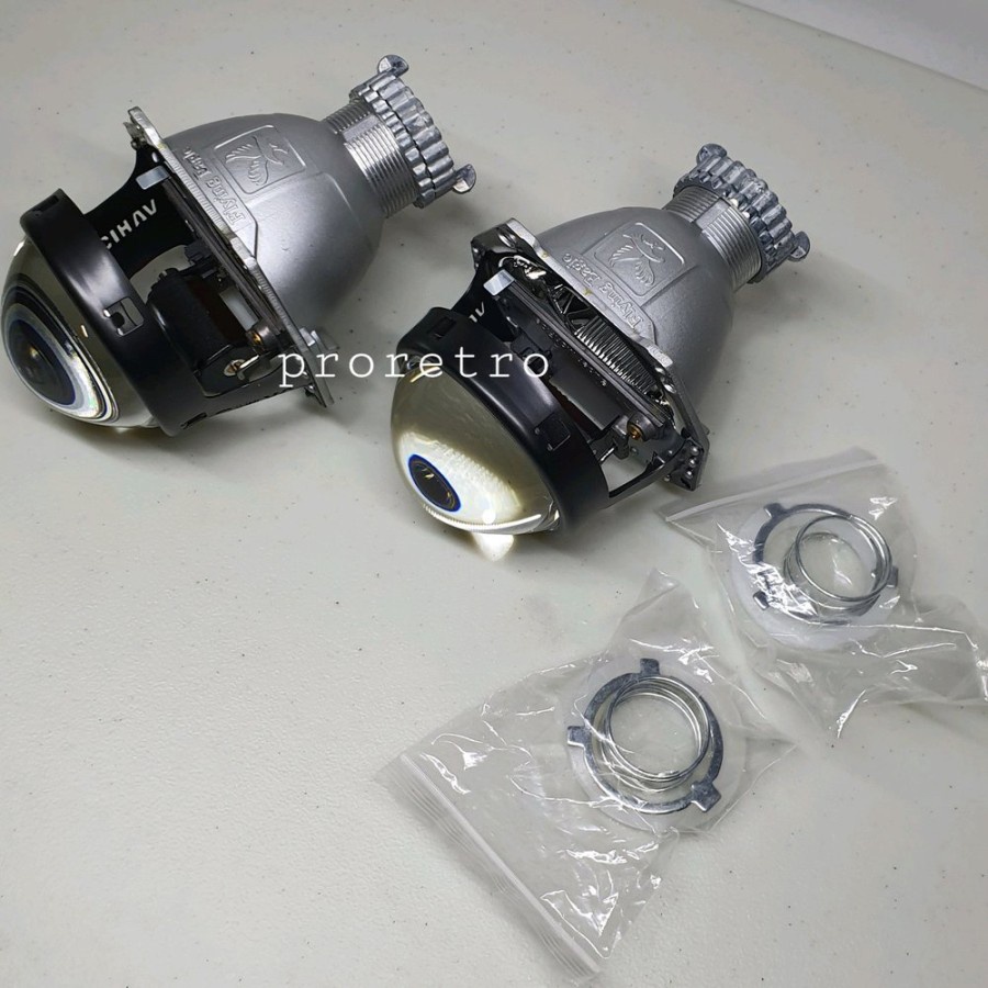 PROJECTOR HID VAHID HELLA FLYING EAGLE SERIES B10 HB BLUE LENS PAIR