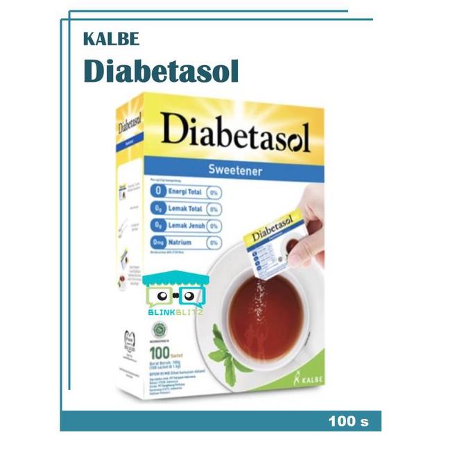 

♣ Diabetasol Sweetener Box Isi 100 Gula Diet Sachet Keto ◊