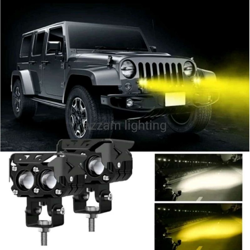 LAMPU TEMBAK U SERIES SQL 2 MATA 6D LAMPU SOROT LAMPU KABUT