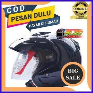 sparepart kyt romeo / helm kyt romeo BLACK METALIC / helm half face sni 140ZZ3