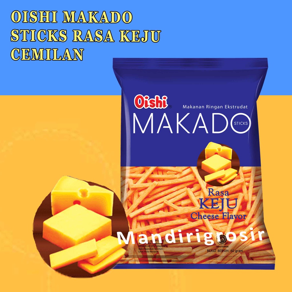 

OISHI MAKADO STICKS RASA KEJU 60g