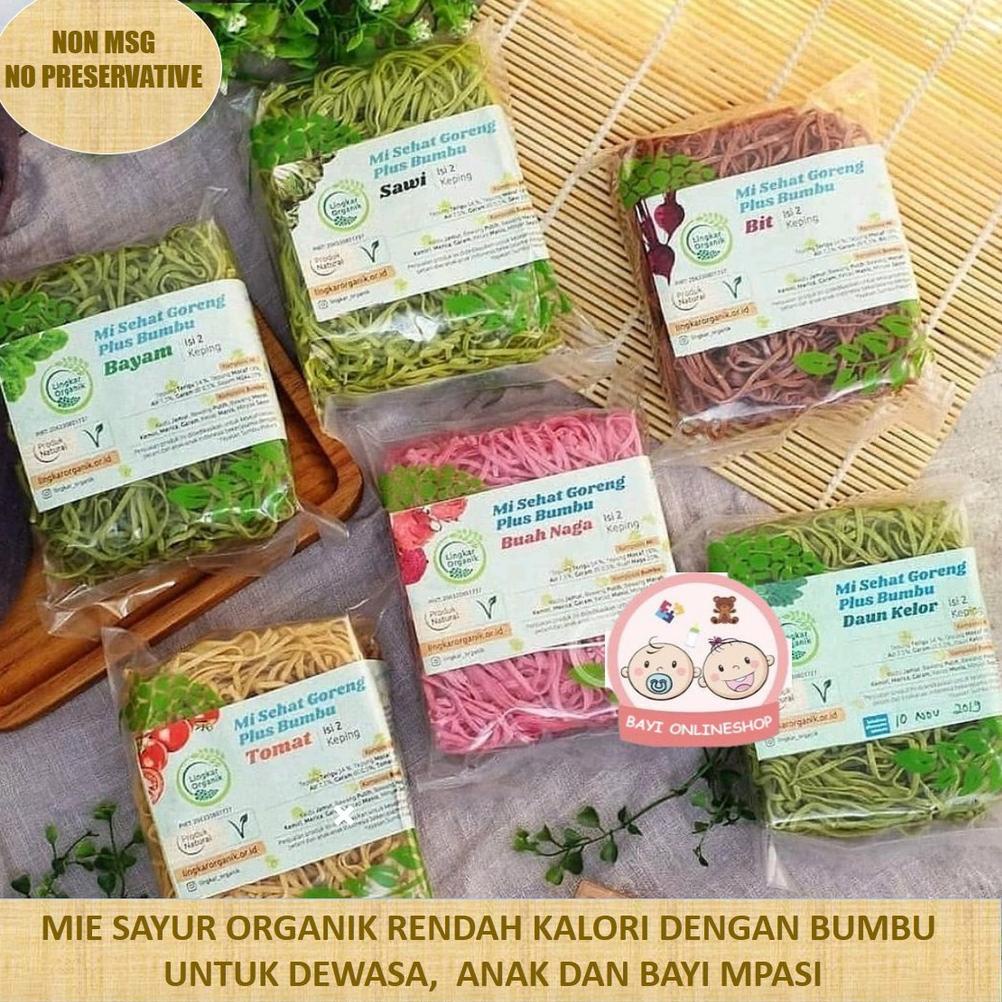 

Ready Stok Mie Goreng Sayur Buah Sehat -Lingkar Organik - Diet -MPASI buah naga/tomat/bit/bayam/wortel/sawi