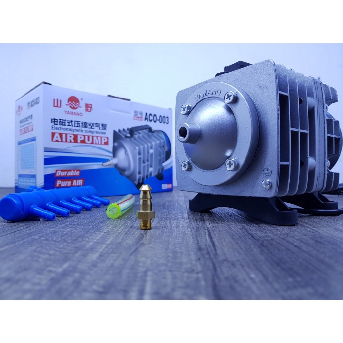 Terlaris Yamano Aco 003 Aerator Air Pump Gelembung Untuk Kolam Koi Dan Aquarium