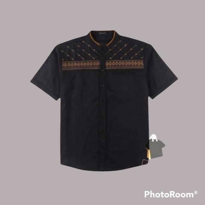 TERMURAH baju Koko hitam lengan pendek /BAJU KOKO PRIA/BAJU KOKO DEWASA/BAJU KOKO ANAK/BAJU KOKO LEN
