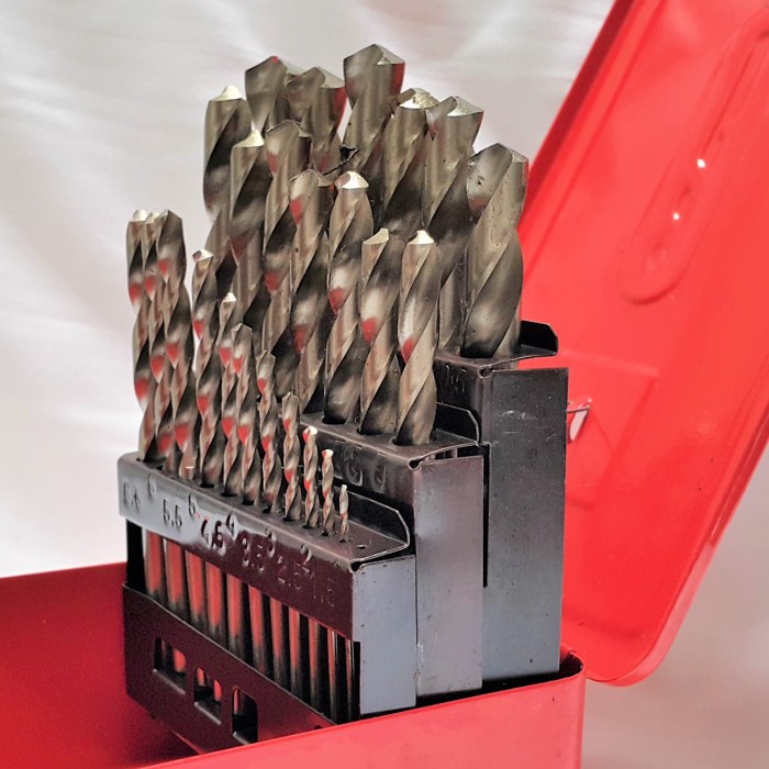 Terlaris Bor Kugel Drill Bit Hss 25 Pcs/Set - Kugel Mata Bor Besi Hss 25 Pcs/Set