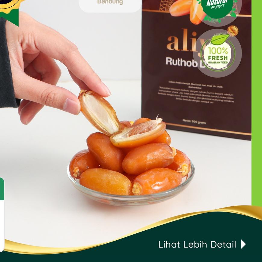 

✵ KURMA RUTHOB PREMIUM ALIYA 500 GRAM ORIGINAL / KURMA RUTHAB / KURMA BASAH ☋